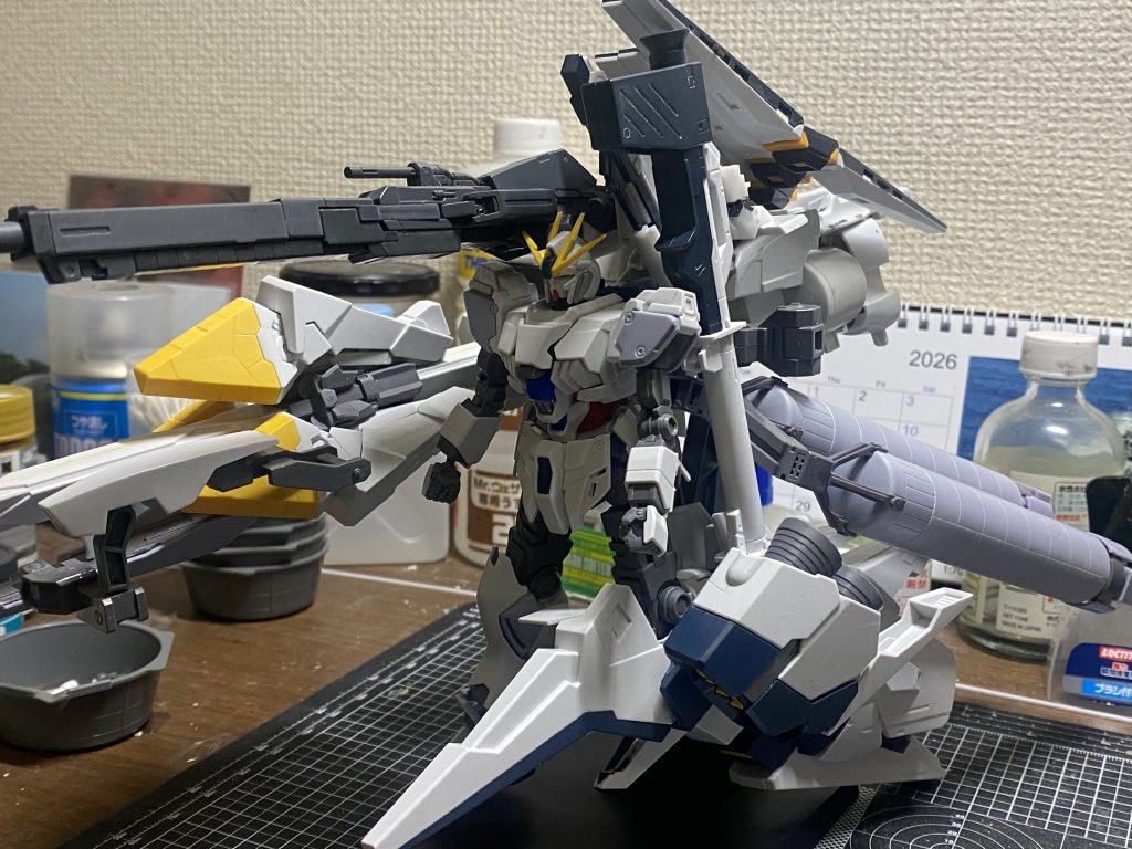 仮組み中の図この時は塗装からの仕上げまで考えたら虹展に間に合わないかもと思いながら作業してましたが、間に合って本当に良かったw&nbsp;