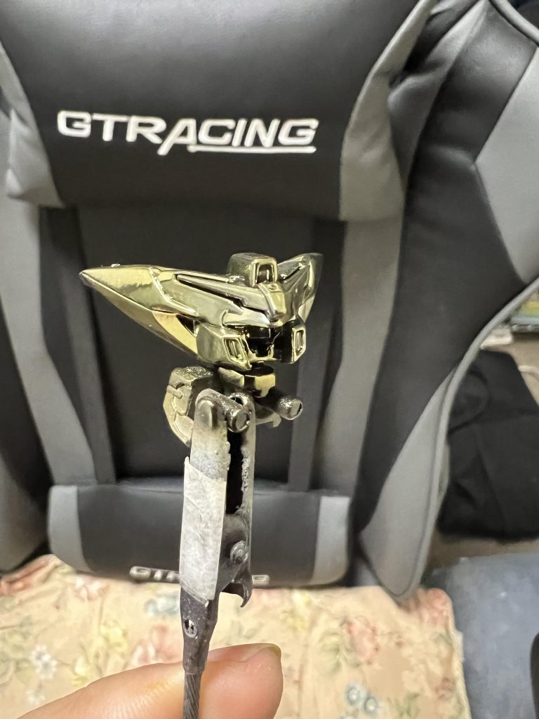 モビルスーツアンサンブル マスターガンダム ハイパーモード(メッキ塗装)–2枚目/制作者：ガシャポン魂