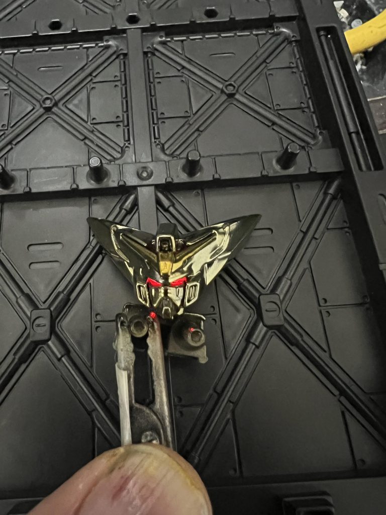 モビルスーツアンサンブル マスターガンダム ハイパーモード(メッキ塗装)–3枚目/制作者：ガシャポン魂