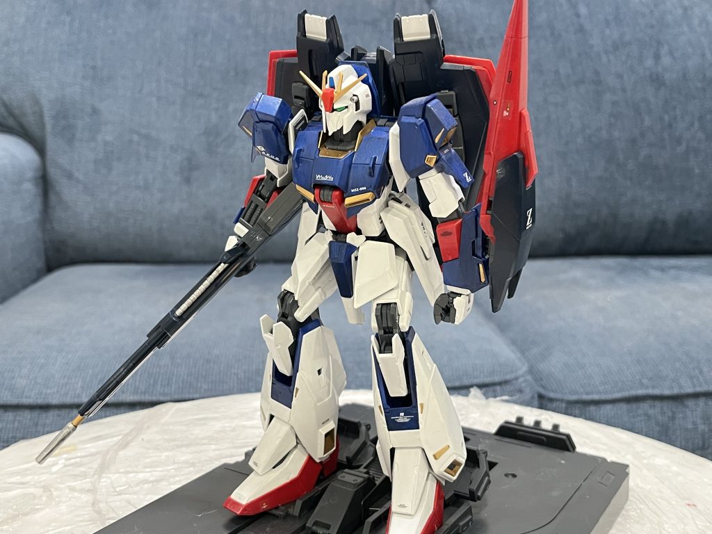 アーガマからの発進の再現は感動しましたが、何かが足らないと思ったところ背重に負けて倒れてしまいました。