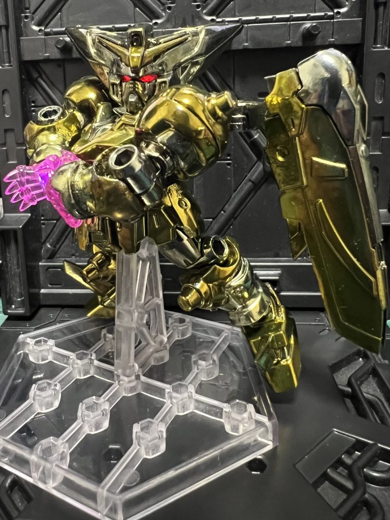 モビルスーツアンサンブル マスターガンダム ハイパーモード(メッキ塗装)–7枚目/制作者：ガシャポン魂