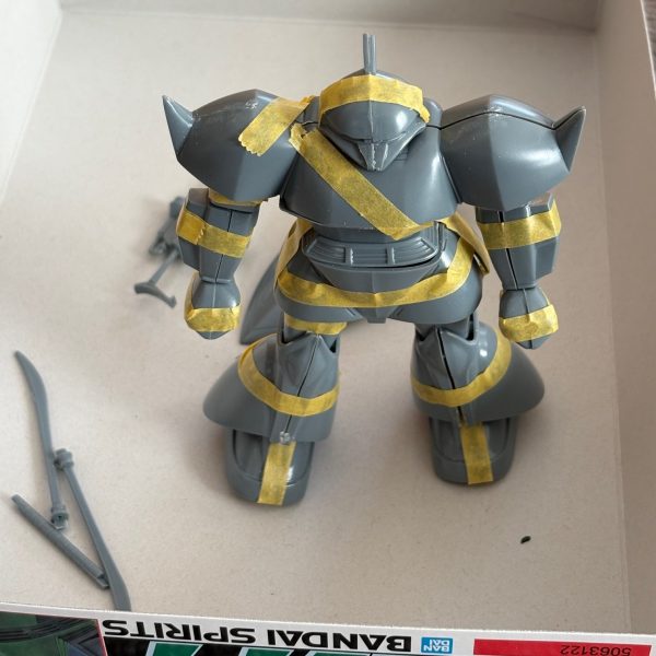 旧キットゲルググの仮組み。