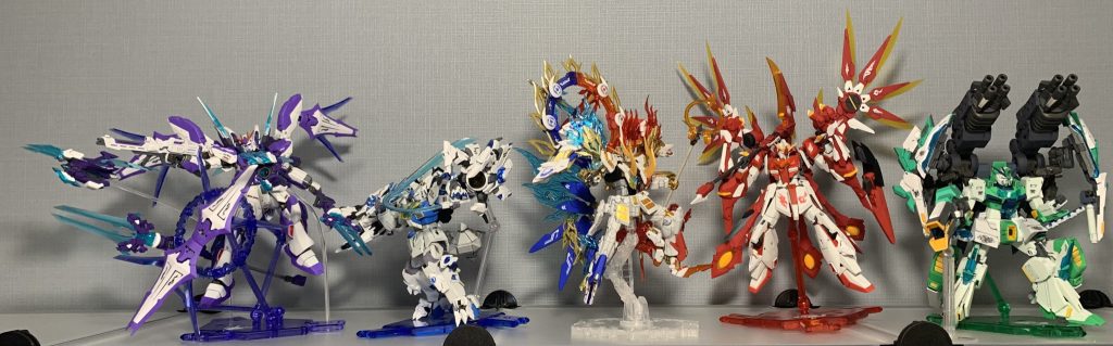 五聖獣並べてみました「五聖獣シリーズ」長きに渡り暖かい応援と観覧して頂き、ありがとうございました🙇次回は、◆五大神刀◆五凶・渾敦:サザビー・饕餮:ジ・O・窮奇:ガンダムMk-Ⅱ(ティターンズ仕様)・檮杌:キュベレイ・蚩尤:ジオングを妄想してます🙇