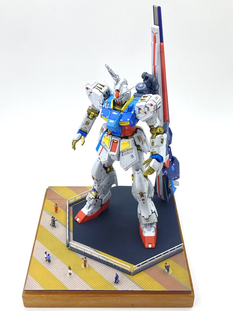 地面にリアルさを出す為に軽く汚しましたが、なんか微妙な塩梅に😞