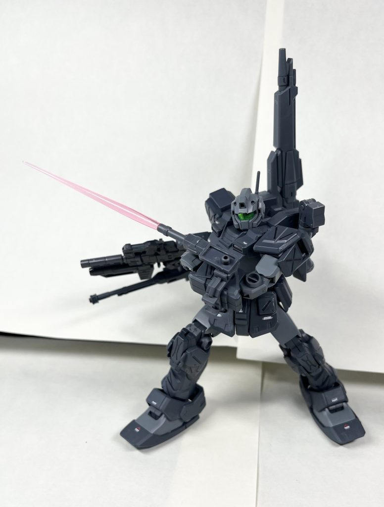 近接戦闘に備えて武装パージ！ビームキャノンはパージすると、実弾系武器よりも衝撃で破損しやすそうなので、収納式にしました。