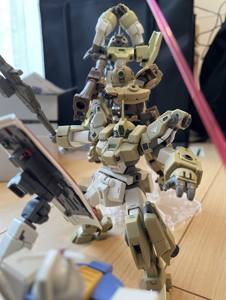 何度もポージング調整しておりました。撮影ブース入れる前に雰囲気を確認中