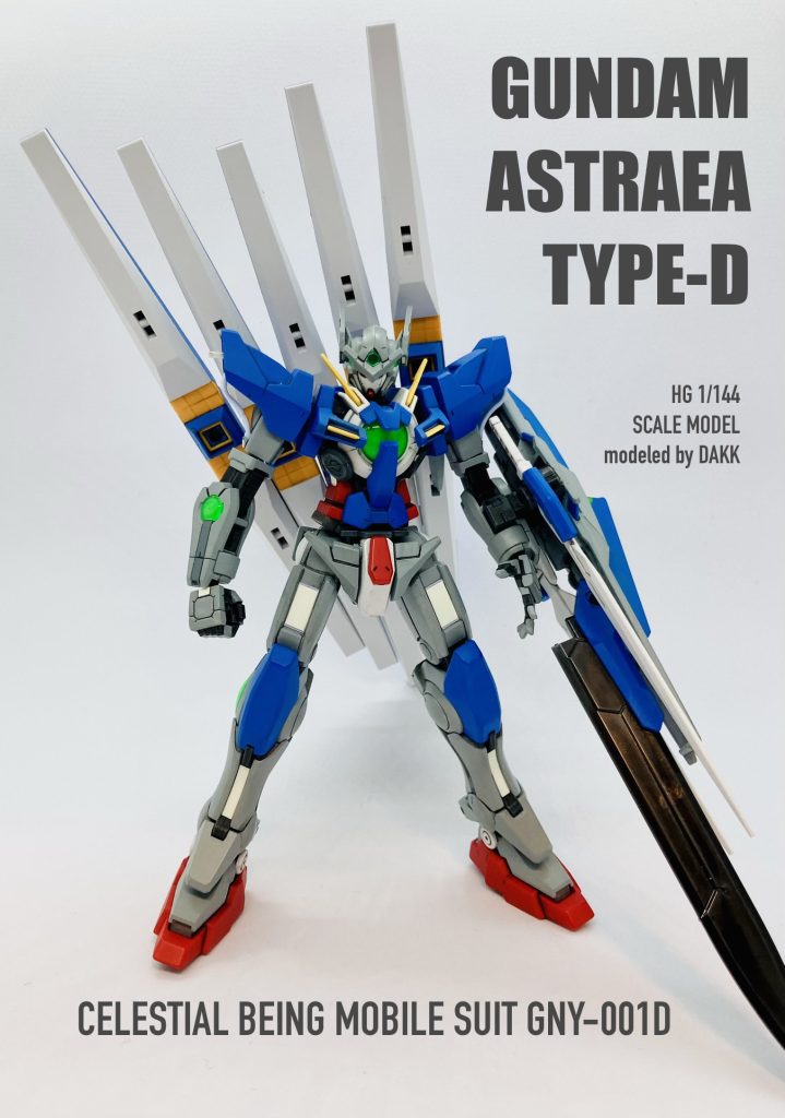 イオリアシュヘンベルグが予言したイノベーターの出現に備え、イノベーター専用の武器であるGNフィンファンネル装着版です！オプションパーツフィンファンネル販売した瞬間、この妄想設定が湧き出てここまで完成できました(gandam-hand1)