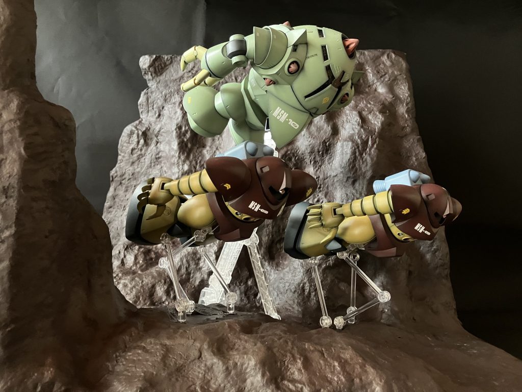 水中ジオラマ（HGUCゾック&ゴッグ）–2枚目/制作者：いぬわし