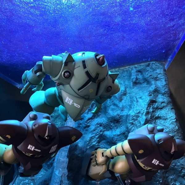 水中ジオラマ（HGUCゾック&ゴッグ）