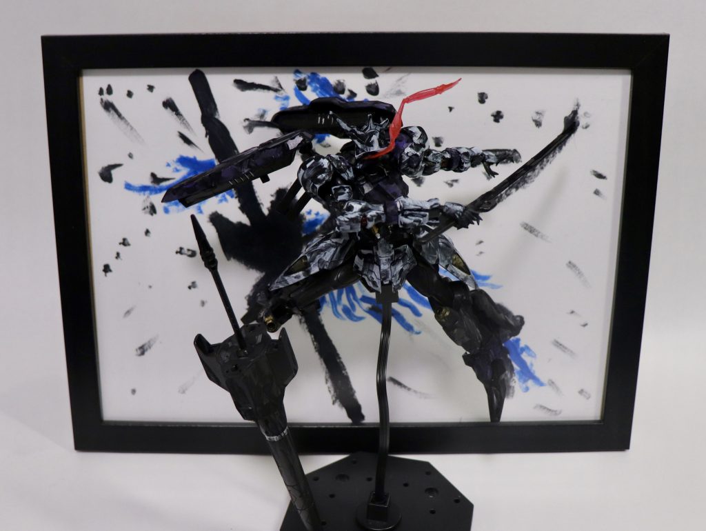 キマリスヴィダール。バエルに合わせこちらも片手剣。余ったランスは飾りで。バエルを先に作っており、その経験を踏まえて書き込みを増やして見ました。さじ加減がとても難しい表現でした…バルバトスルプスレクスで再チャレンジしたいと思います！