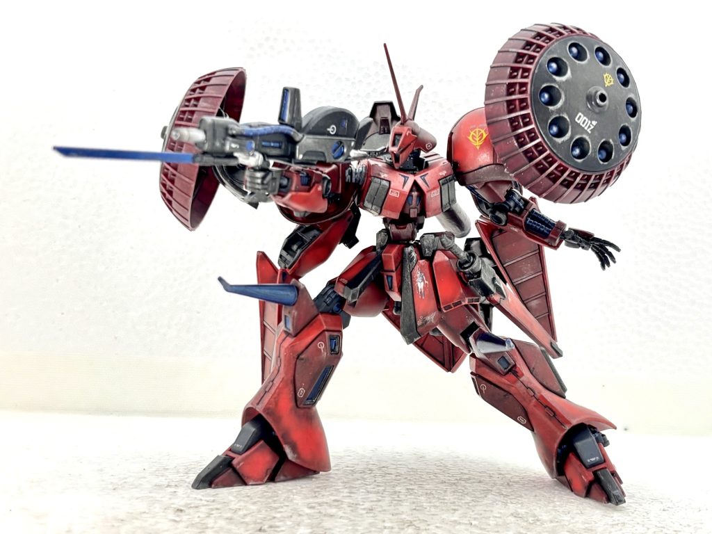 ライフル構え。