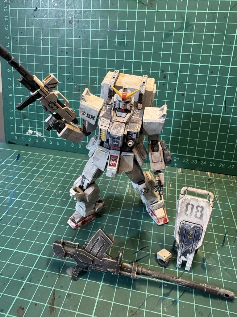 雪ウェザリング、トップコート艶消し