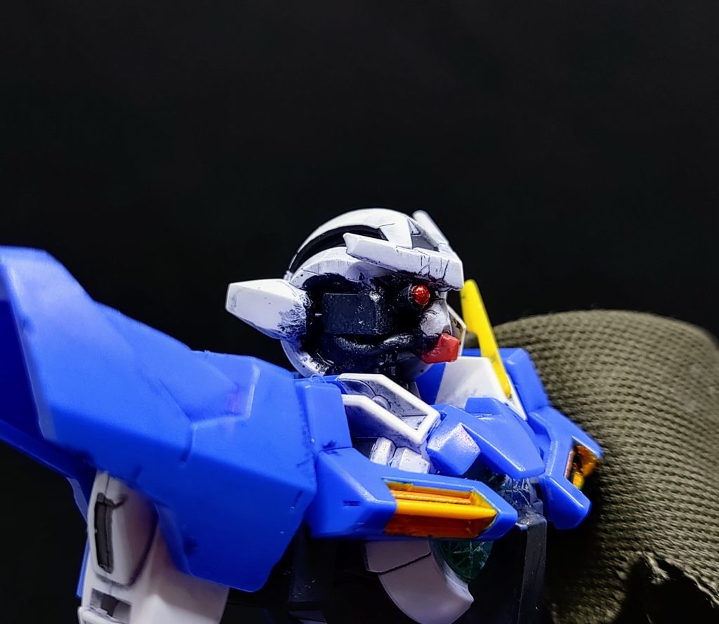 ティエレンのカメラ部分はプラ材の角棒と丸棒、WAVE/H・アイズで簡単作成