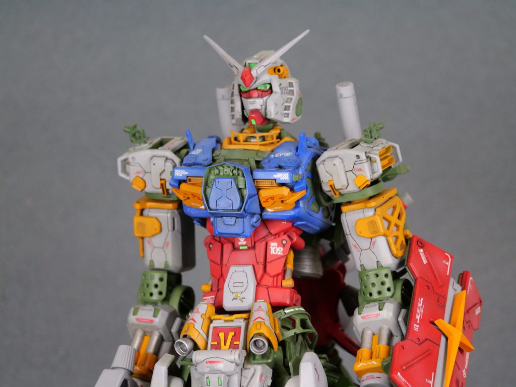 旧キット1/60 白っぽいガンダム–2枚目/制作者：材木屋の若旦那