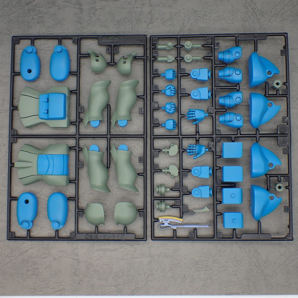 旧ザク（旧キット）ランナー塗装