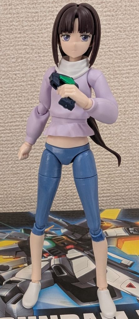 Gコントロールを構えるティファ。レギンス姿もあって、どこか凛々しさも感じられますね(自画自賛)♪♪