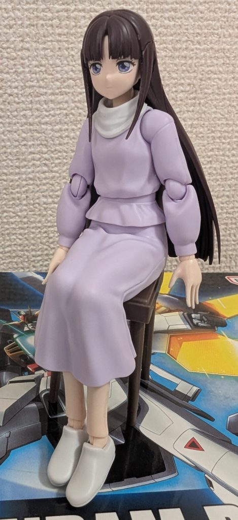 そのまま、髪を下します。個人的には、この髪型の方が好みです・・・♪♪