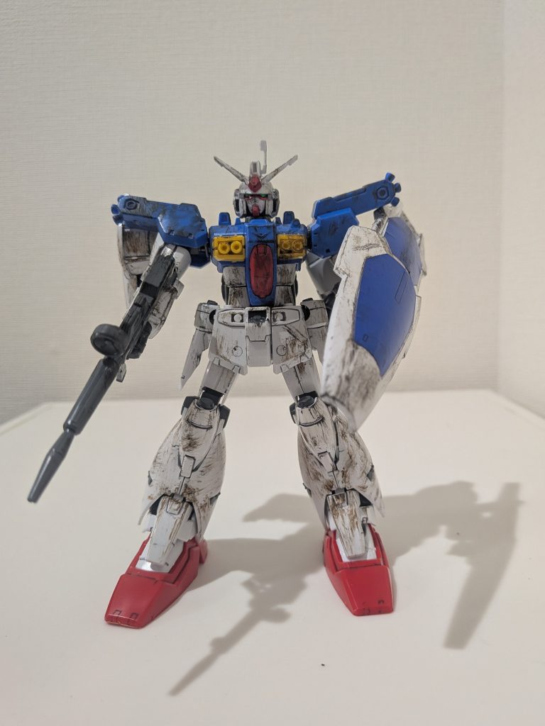 初投稿です！、　ガンダム試作一号機の汚し塗装