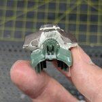 胸部パーツザク（GQ）にギラドーガの装甲を切り貼りして、隙間をパテで埋めました✨[…]