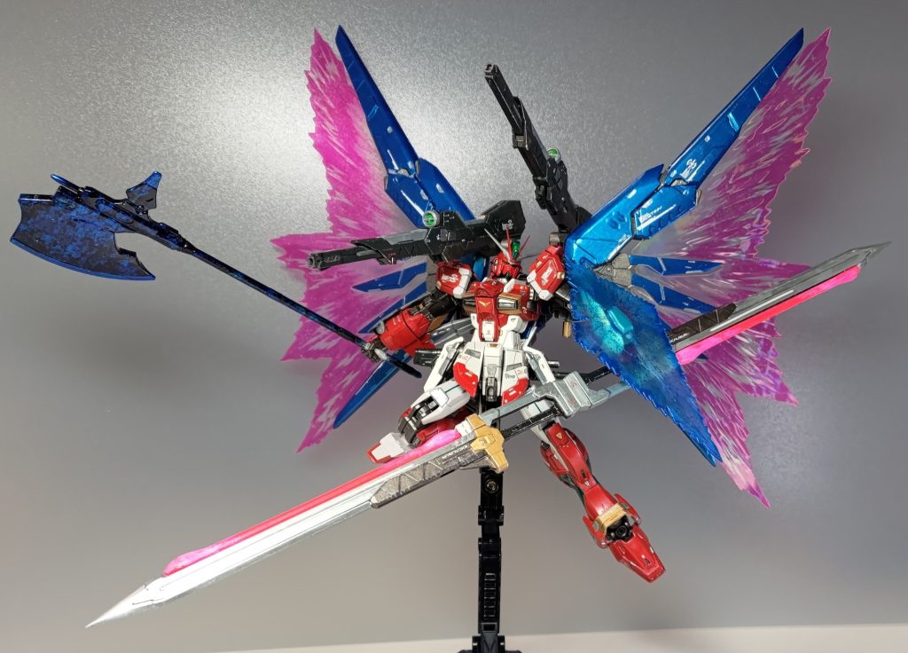 ここまで書いといてアレですけど、ただでさえ細身なインパルスと大きな翼がセットになって、ゲッターと呼ぶにはマッチョ感が足りぬ。とは言えやはり作品が完成するのは満足感が高い!以上、ご覧いただきありがとうございました。