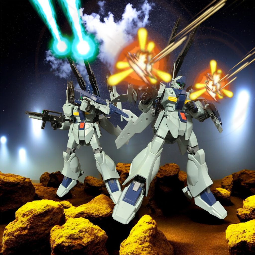 ストライカージェガンAD。リゼルディフェンサーを参考に寄せてみました^_^