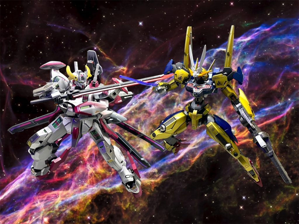 強奪したMSで、皆が逃げ出そうとしたその時、行手を遮るように、あの金色の機体たちは舞い降りる。 「おやおや、いけませんね。自分たちの身勝手なワガママで和を乱すのは。新しい世界へは、誰一人置き去りにする事無く、皆で行かねばならないのです。連れ戻して差し上げなさい、エリィⅩⅣ。」 「な、何だこの機動性は?」「この反応速度、とても人が乗ってるとは思えない……うわぁ!」 ガンデリクサーと呼ばれたその機体たちは、有人機とは一線を画すスピードと物量で、逃げ出したMSたちを次々と撃墜し、ミオリネたちにも襲いかかった。 「この機体たち…恐らくは無人機だ!だけど、操っているのは、コンピュータやリモートじゃない。そこにいるのはキミだね…」 「私たちは、カヴンの子…リプリチャイルド…あなた達の14番目の兄妹、エリィⅩⅣ。かつては肉体を持っていたあなた達とは違う。私たちは最初からこのデータストーム空間で生まれ、育った。この機体たち全てが私たちであり、また私たちは、このデータストーム空間全てに偏在する。私たちこそが、最初に神に祝福されし永遠の生命体。」 接触回線を通して画面に現れたその少女らの、声や姿形はたしかにスレッタに瓜二つだったが、その表情からは生気がひとつも感じられなかった。 「エリクト・サマヤさん、そこで聞いているのですよね?自らは永遠の命を生きながら、データストーム障害に長年苦しまれたお母様を昨年亡くされた。あなたなら分かるはずです。永遠を生きるあなた方と、生身の人間たちの間には、決して埋まる事の無い大きな溝がある。私たちは、愛する者との別れという苦しみから、全ての人類を救いたいのです。」強力なデータストームの影響で、ジャックされつつある回線からは、議長が諭す様な言葉で語りかける。