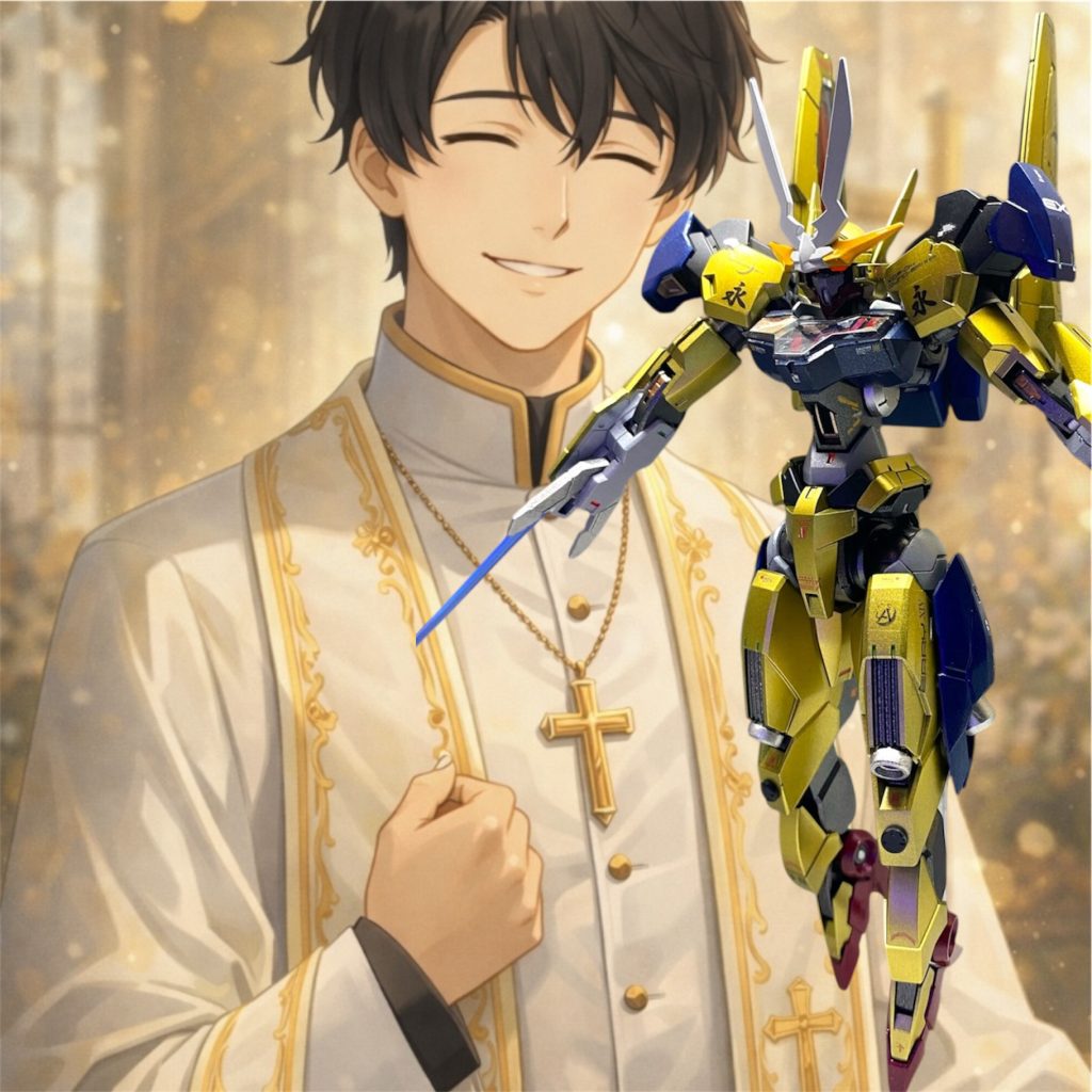 貴賓室ではミオリネが議長に対して、その真意を問いただしてる。「それで、宇宙議会連合はそのカルド博士のデータを使って何をしようって訳?彼女はGUND研究の権威だった。GUND医療ビジネスはウチの会社が開拓した分野よ?」 「GUNDには無限の可能性が秘められている。愚かにも我々の先人たちはGUNDの軍事利用を真っ先に推し進めましたが、それは間違っていたのでしょう。怪我や病気で失った肉体の再生をGUND医療は可能にした。そして、クワイエット・ゼロ騒動により、エリクト・サマヤの意識がデータストーム空間で生き続けている事実も確認されました。人は、その肉体というちっぽけな器のくびきから解放されて、なお精神は無限の自由を手に入れ生き続けることが出来る。私は確信しました───GUNDこそがどんなに進歩しようとも実現出来なかった人類に残された最期の望みを叶える希望なのだと!! GUNDは人に永遠の命を与える秘薬なのです。」 「え、永遠の命なんてもの人は望んじゃいないわ!大昔の映画でも、それを手にしようとした者は結局不幸になる。あなた見た事無いの?何だかんだ綺麗事言って、結局、あなた権力を握って自分だけが手に入れようとしてるんでしょ!?」 「確かに古今東西、実際に不老不死になったというお話でも、その者は周りから取り残される等、結局は悲劇に終わる結末は多いですね… ですから、我々は誰ひとり取り残さず、全ての人類を救う覚悟でいます。それを巡っての争いなど起こらぬ様、誰もがその恩恵を享受出来るよう、皆で行くのですよ…痛みも、恐れも、苦しみも、無い世界へ」 そんなの、狂っている… ミオリネは心のどこかでそう思いながらも、反論出来ずにいたのは、議長のどこにも悪意を見つける事が出来なかったからだ。彼の雰囲気は、まるで聖職者の如くに神々しさを纏っていた。