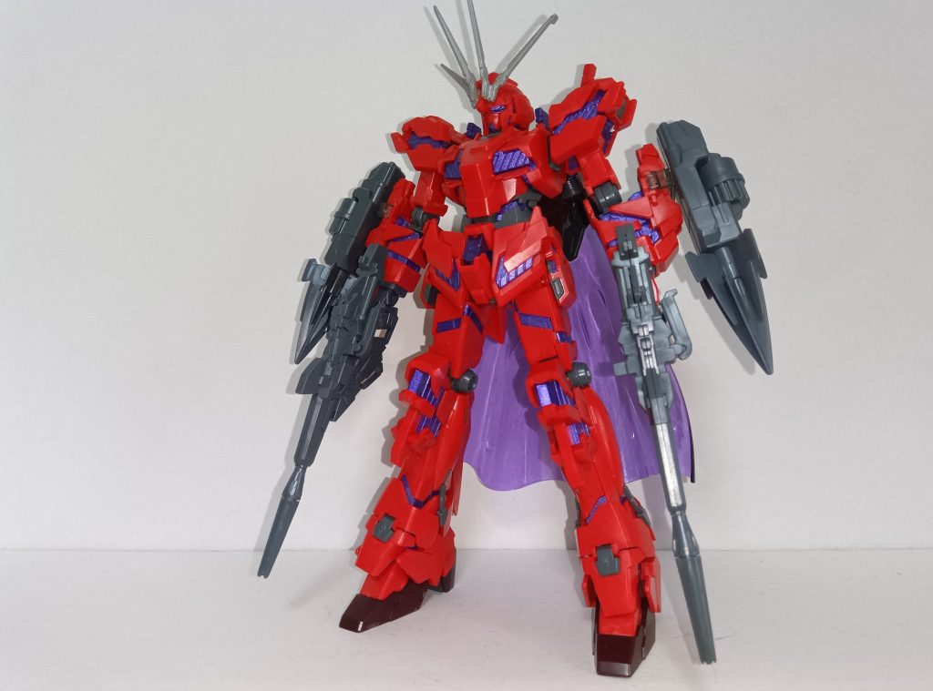 おまけ１　バイコーンガンダム背部のビームマントが推進補助、シールド効果、大型ビームソードなど多彩に活躍するぞ