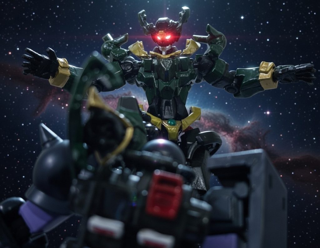 宇宙でも問題なく戦えるぞ(zaku-kao5)