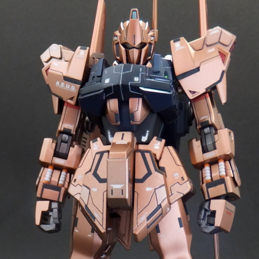 【HGUC】百式をスジボリメインでディテールアップ全塗装