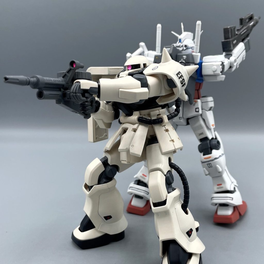 HGUC】ザクⅡ F2型 連邦軍仕様【筆塗り全塗装】｜キャンプラさんの
