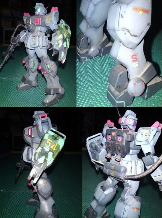 HG•08小隊ジムスナイパー(オリジナル改修+ウェザリング化)