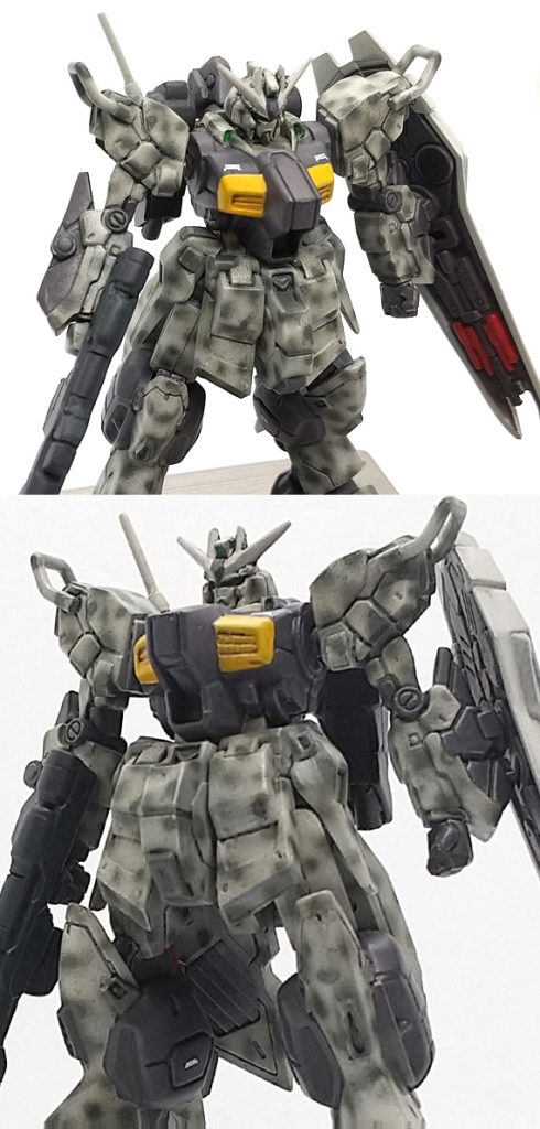 改修塗装完成品 Hi-ν ガンダム 陸戦型(近藤版風迷彩カラー)ガンダムアーティファクト–2枚目/制作者:ランゼル