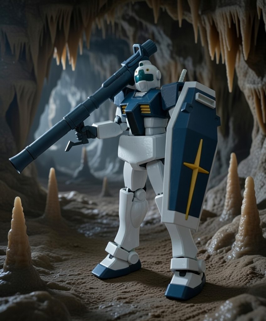 同じくジャブローをイメージしたカット。