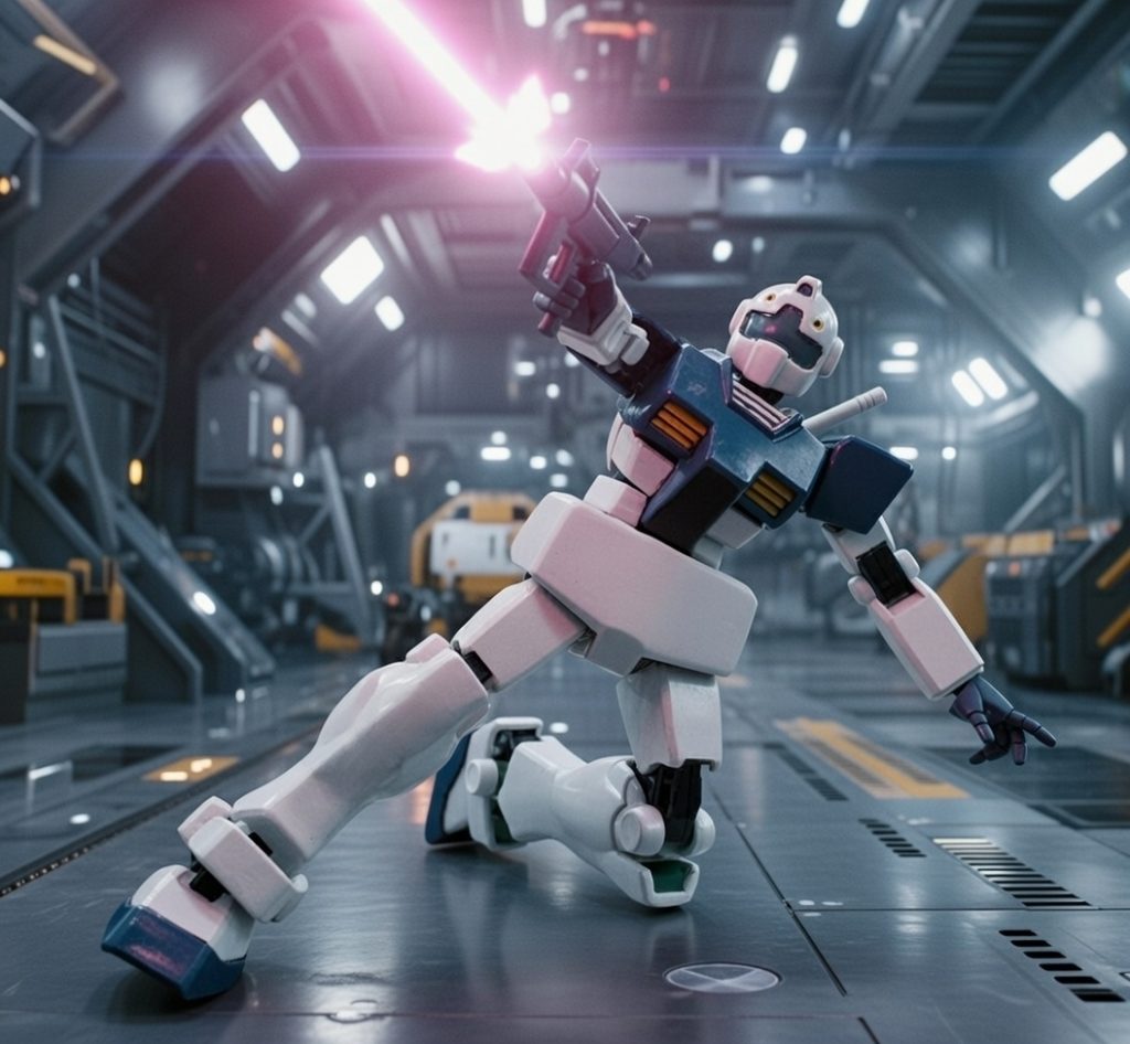 コロニー内部の戦闘をイメージ。