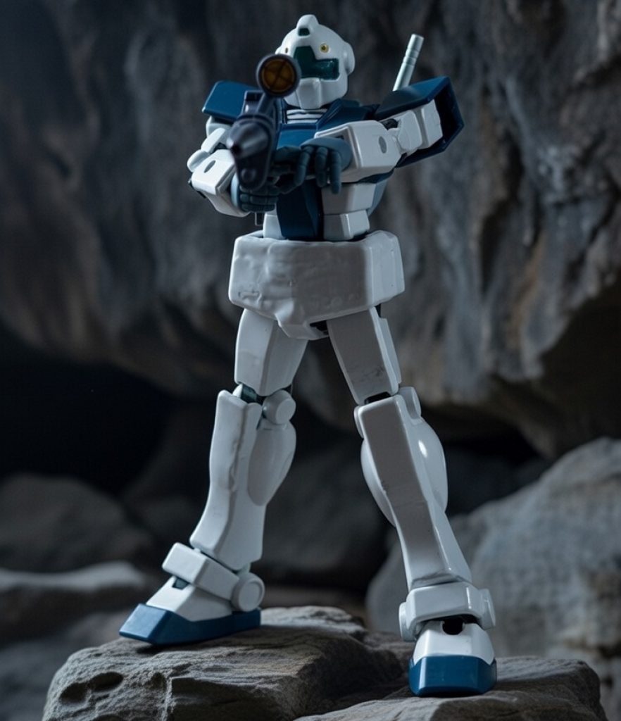 おなじみジャブロー攻防戦のビームライフル装備も再現。