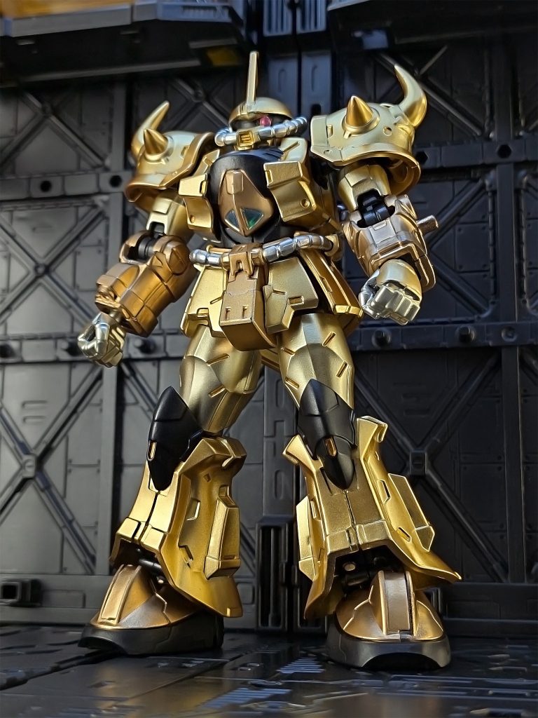 <使用塗料>下地:水性ブラックサーフェイサー金1:ガンダムマーカー イエローゴールド金2:ガンダムマーカー ホワイトゴールド金3:ガンダムマーカー レッドゴールド金4:DSPIAE メタリックカラーマーカー ゴールド銀:ガンダムマーカー シャインシルバーガンメタ1:ガンダムマーカー ヘビーガンメタリックガンメタ2:モデラーマーカー Gメタリック赤1:ガンダムマーカー ロイヤルメタレッド赤2:DSPIAE メタリックカラーマーカー レッドオレンジ:イエローゴールド+ロイヤルメタレッド(混色)