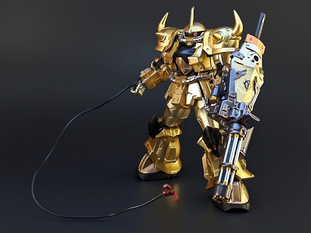 余談ですが、肩のトゲトゲ部分を金色に塗装している最中、牡牛座のゴールドセイントに見えて仕方ありませんでした。まあ、後で画像検索したらそこまで似てなかったですがw