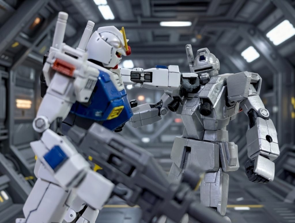 G3-X(代役。いつか作る予定(gundam-kao6))とのマヌーバ(合同演習)においてあっさりと返り討ちにあった。