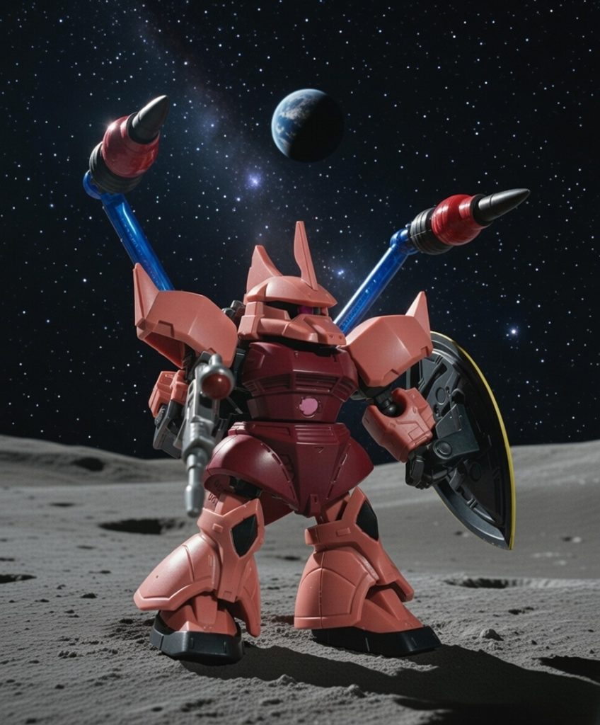 月のグラナダ表面にて。