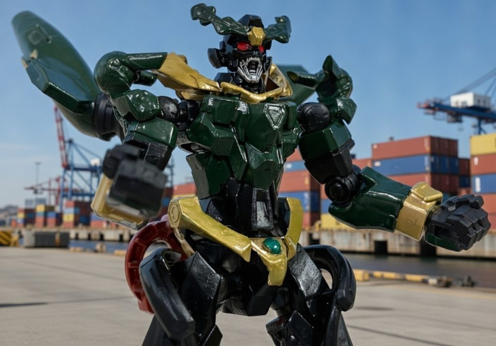 ギルス自身にも意志があるらしく、パイロットの感情の高まりに合わせてクラッシャー(口)が展開する。