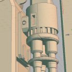 ガトリングレイアウト検討この辺で止めます…。高さを微増し、全体の長さを抑えました[…]