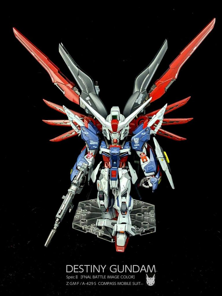 MGSD デスティニーガンダム SpecII MAX塗り 8層塗装光の翼–3枚目/制作者：しうまい