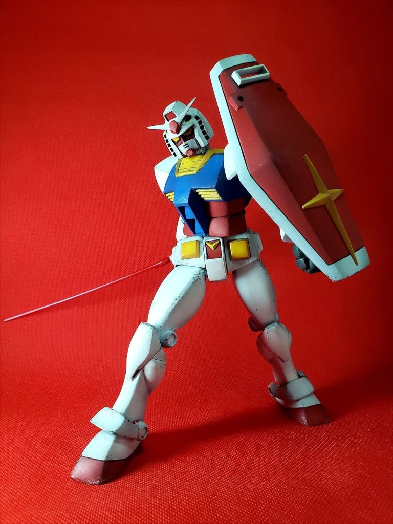 フル可動1/100旧キット ガンダム 【アニメ劇中フォルム徹底再現版】   ※旧キット1/100 リアルタイプガンダム使用–4枚目/制作者：HITOHITO