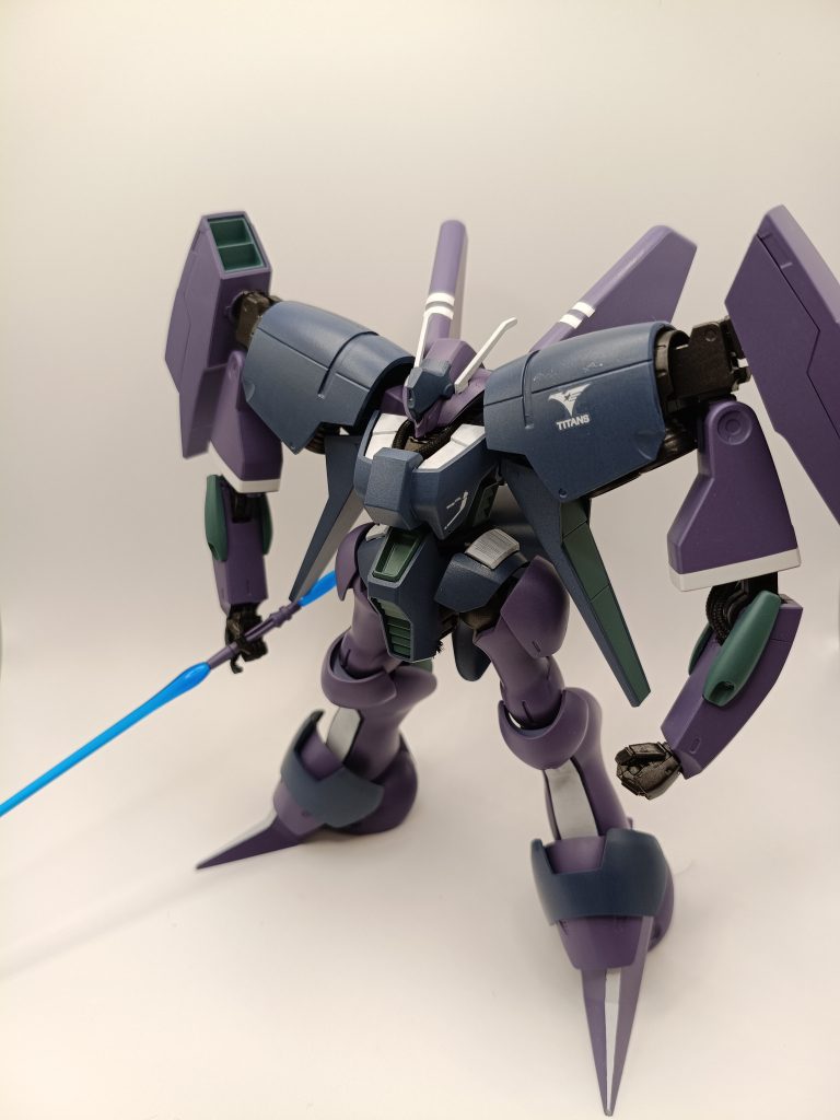 【カラーレシピ】紫:セイラマスオカラーのパープル紺:ブルーグレー緑:ATブルーグレー白:ジークアクスホワイト→RX-78ホワイト関節:黒鉄色