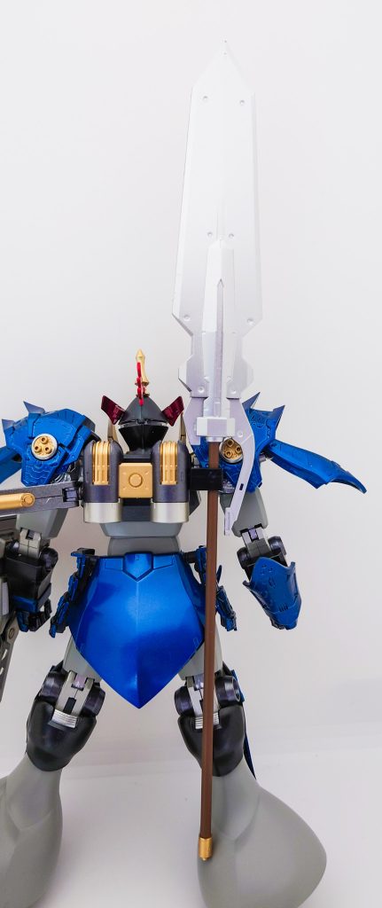 武器その3 大槍「北宋」名前の由来は、ギャンのパイロットであるマ・クベ大佐のコレクションしている北宋の壺からとってみました。この機体の武器の中で、一番のお気に入り武器です。