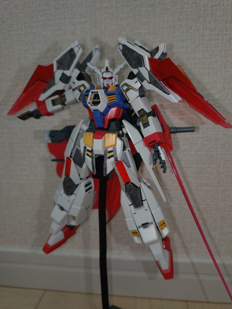 フロント主な塗装箇所は、肩、関節部、脚部、各種装備といった感じです。