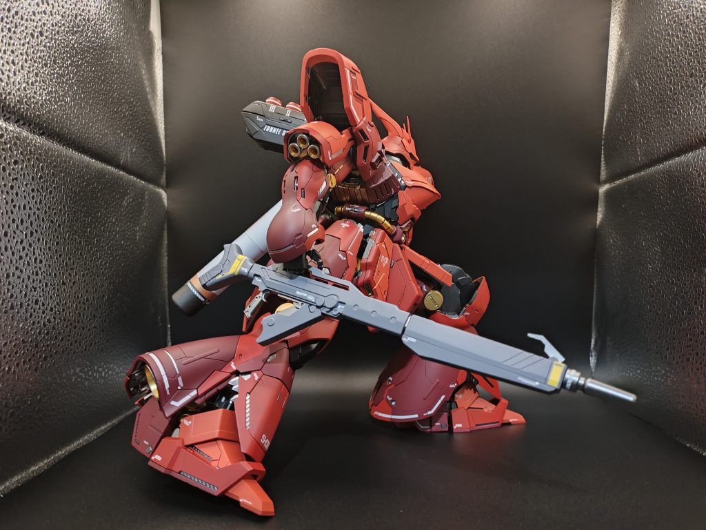 このキット完成したら絶対にキメたかったこのポーズ。映える(gundam-kao3)