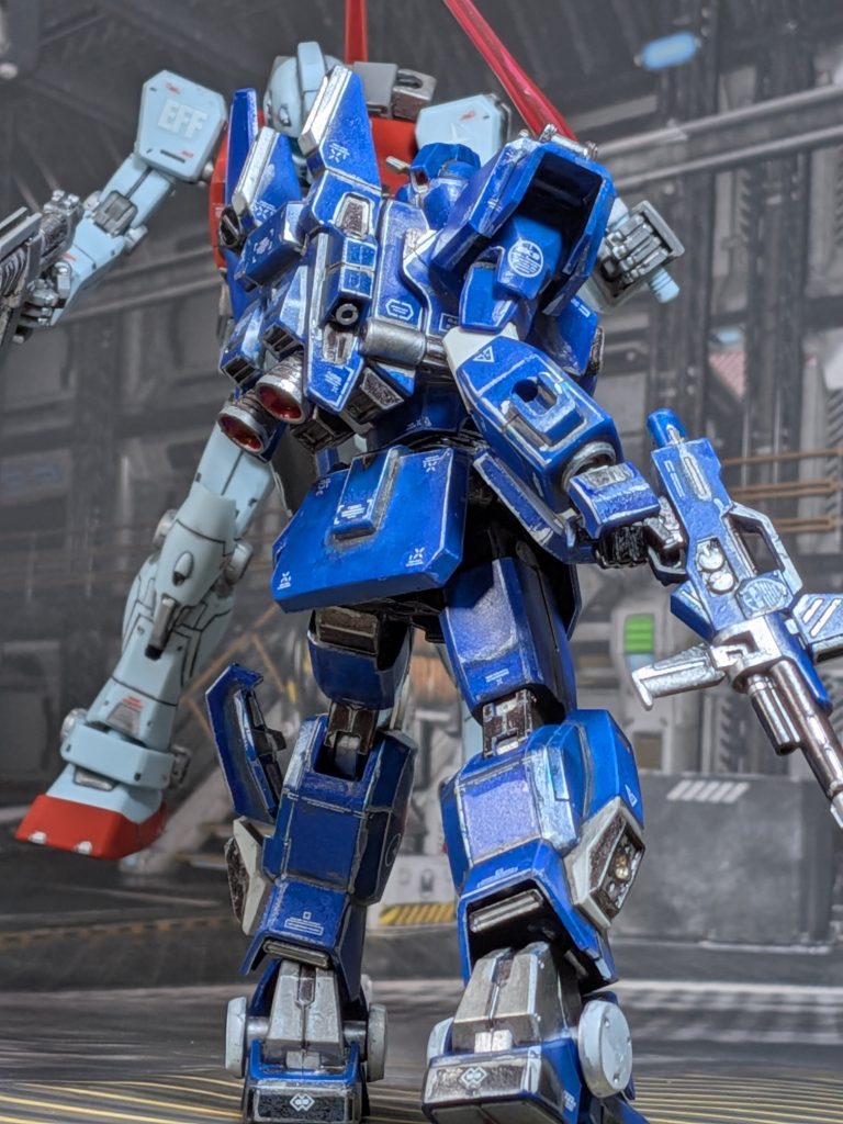 ズドム‼️ビームサーベルがジムの腹を貫く「やはり私こそがEXAMに選ばれた騎士なのだ。来るが良い……今度こそ決着を付けてやろう、EXAMに選ばれし者よ‼️」