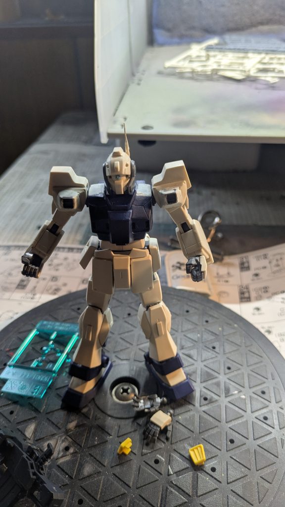 製作途中、仮組み段階。